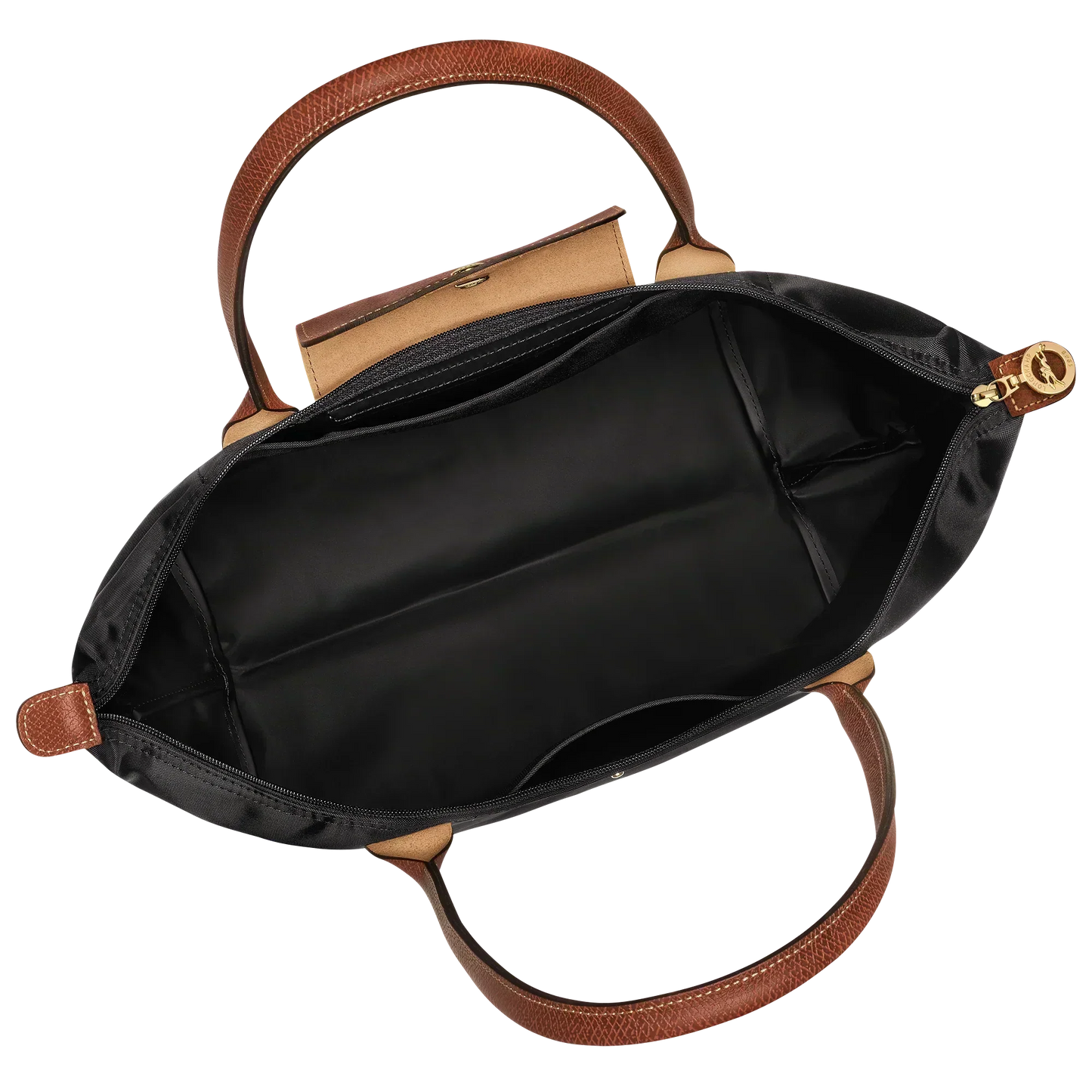 Bolso Grande Nylon Plegable, Negro