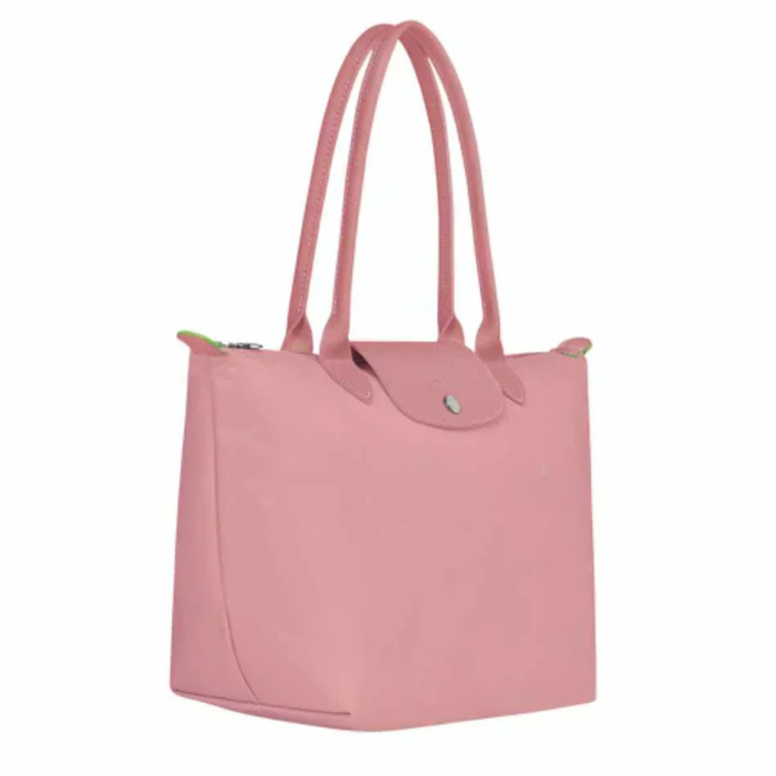 Bolso Grande Nylon Plegable, Rosa Pétalo