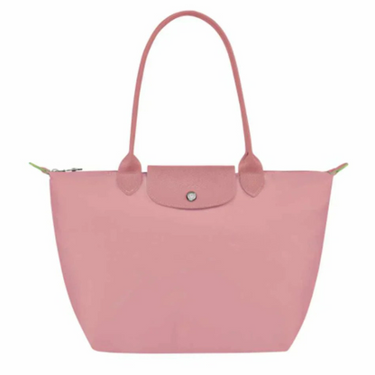 Bolso Grande Nylon Plegable, Rosa Pétalo