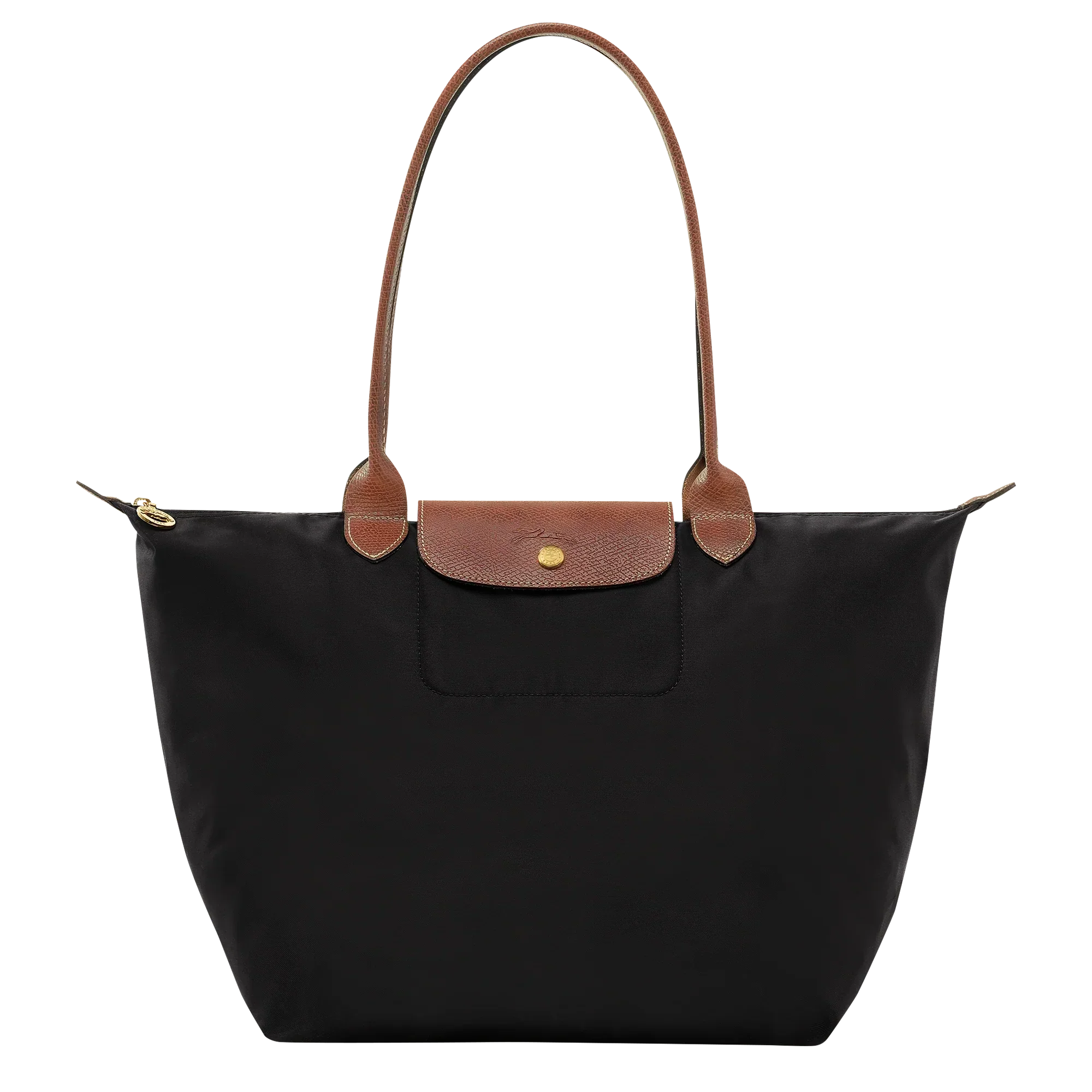 Bolso Grande Nylon Plegable, Negro