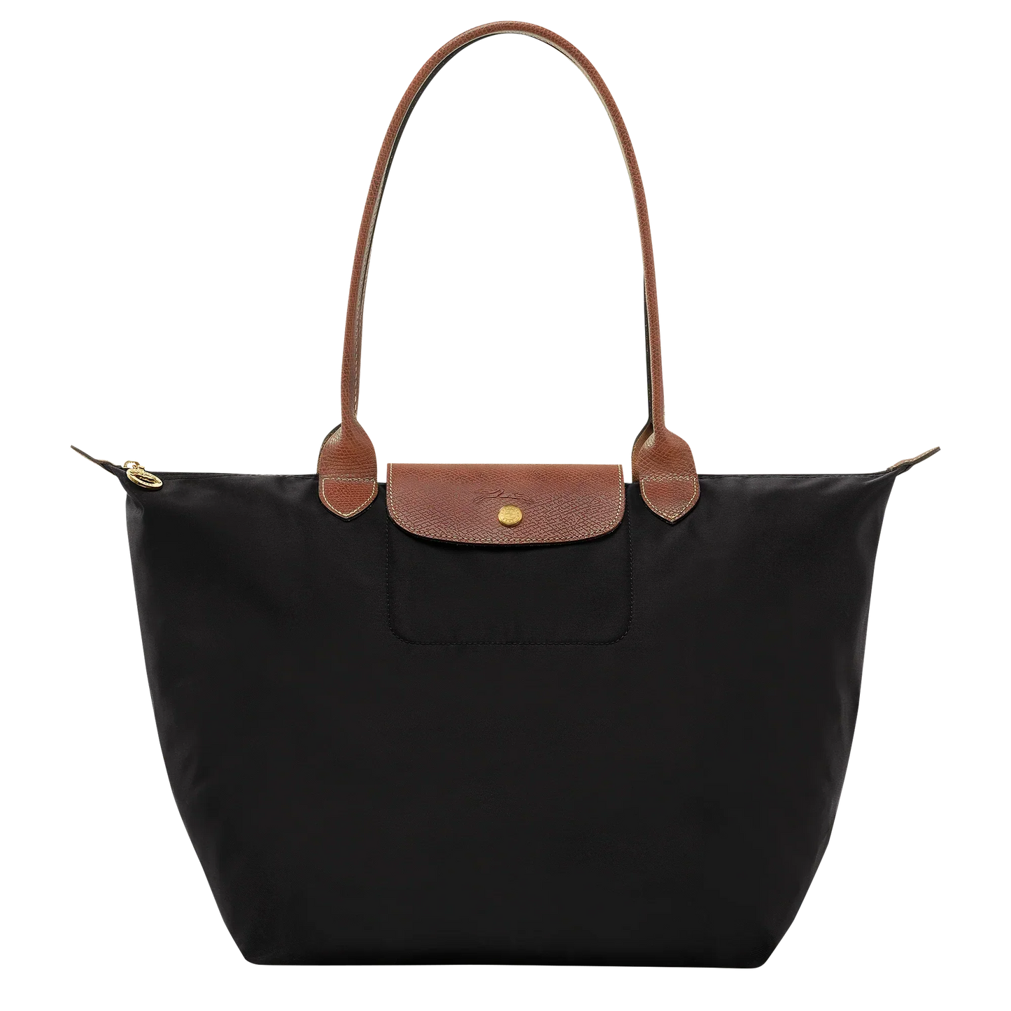 Bolso Grande Nylon Plegable, Negro