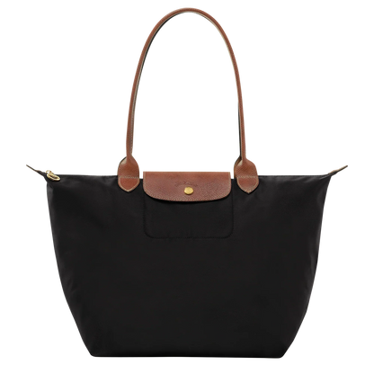 Bolso Grande Nylon Plegable, Negro