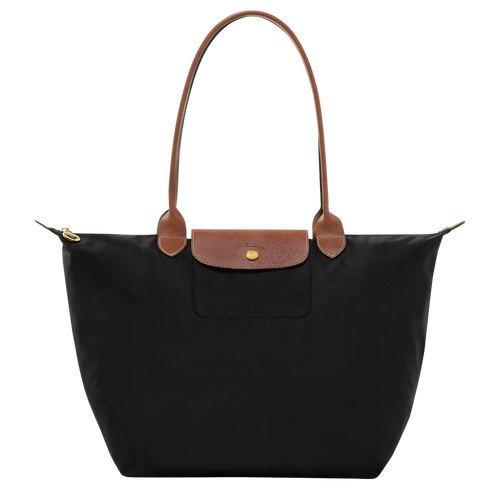Bolso Grande Nylon Plegable, Negro