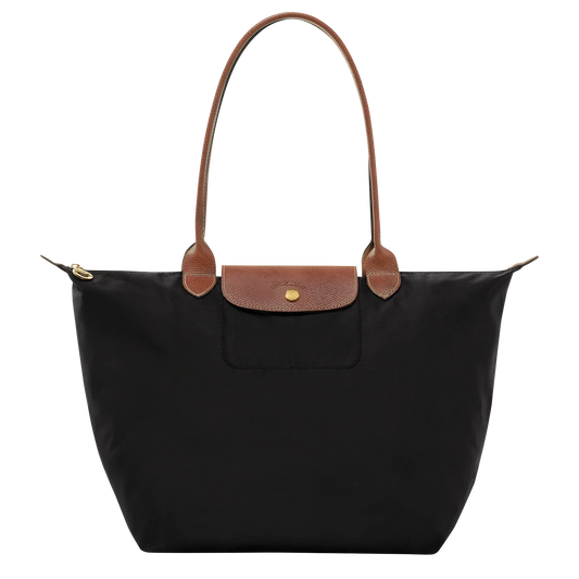 Bolso Grande Nylon Plegable, Negro