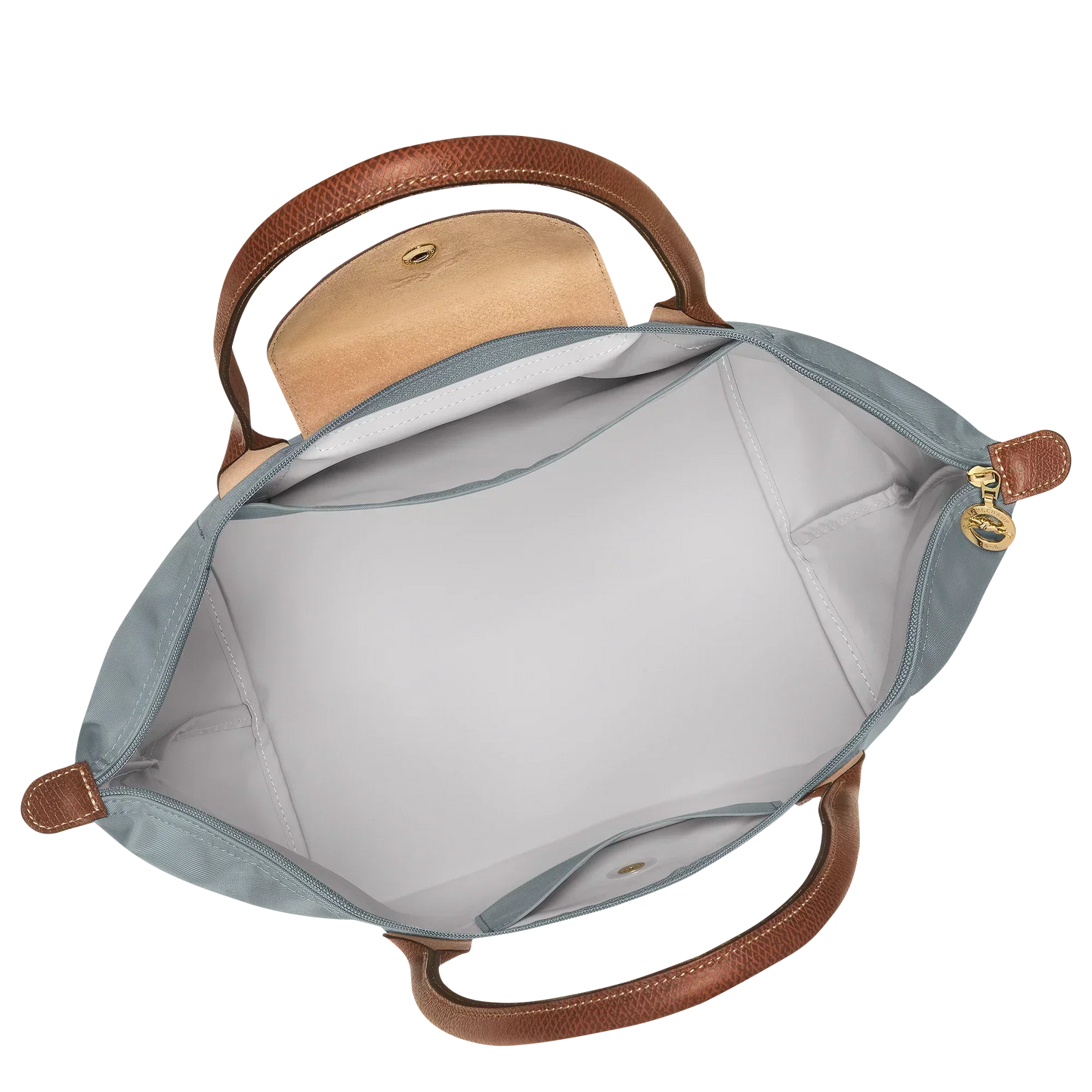 Bolso Grande Nylon Plegable, Acero