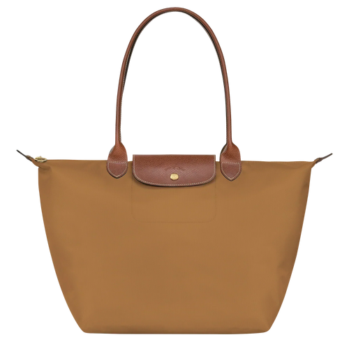 Large Foldable Nylon Bag, Fawn