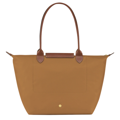 Large Foldable Nylon Bag, Fawn