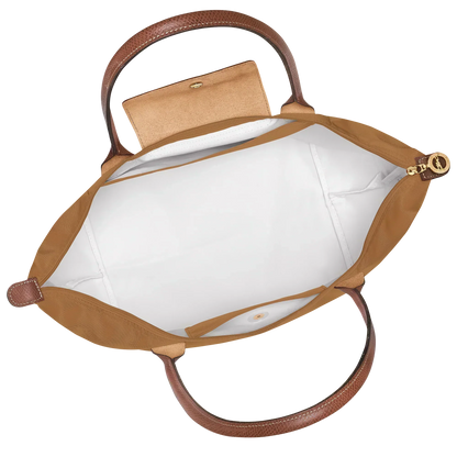 Large Foldable Nylon Bag, Fawn