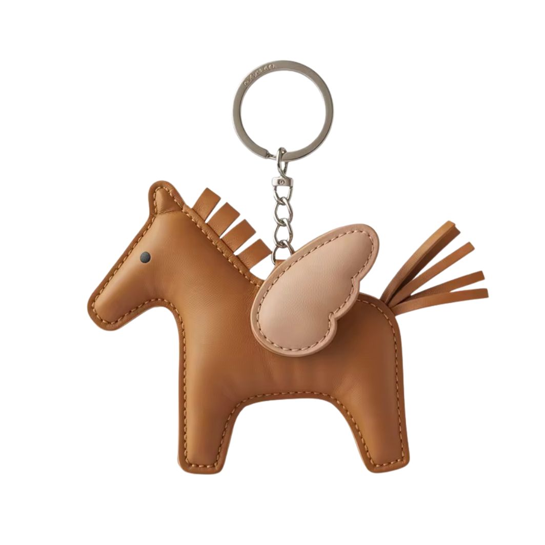 Leather horse charm