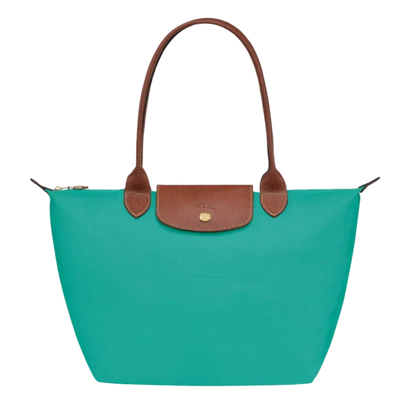 Bolso Grande Nylon Plegable, Turquesa